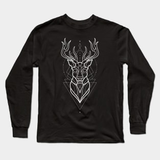 Linework deer design Long Sleeve T-Shirt